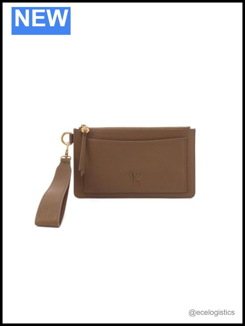 Women's Leather Wristlet Clutch with Card Slots